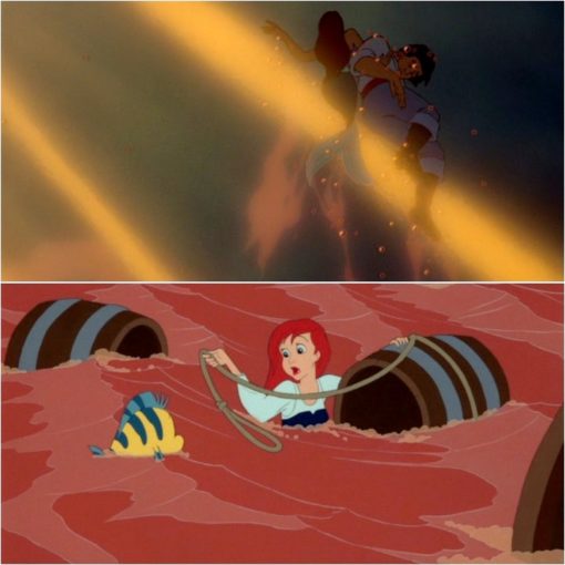 Ariel saving Eric